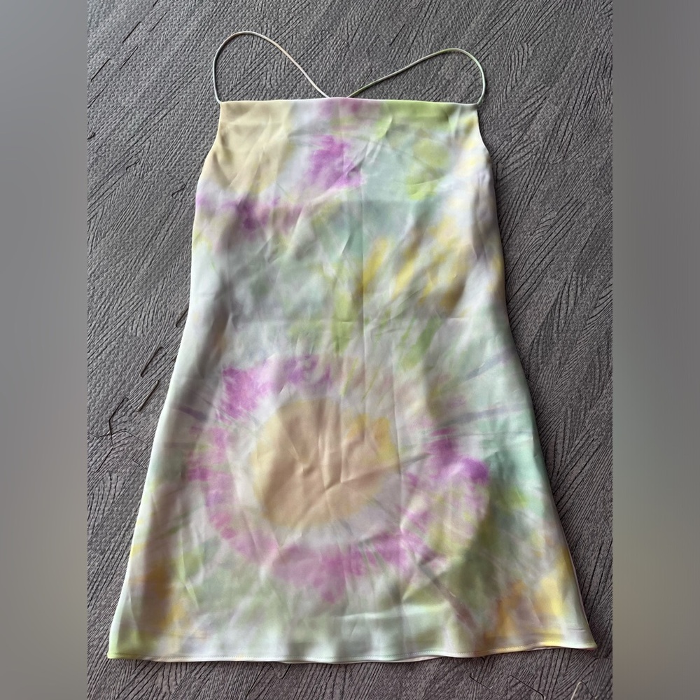 Zara Short Tie Dye Slip Dress